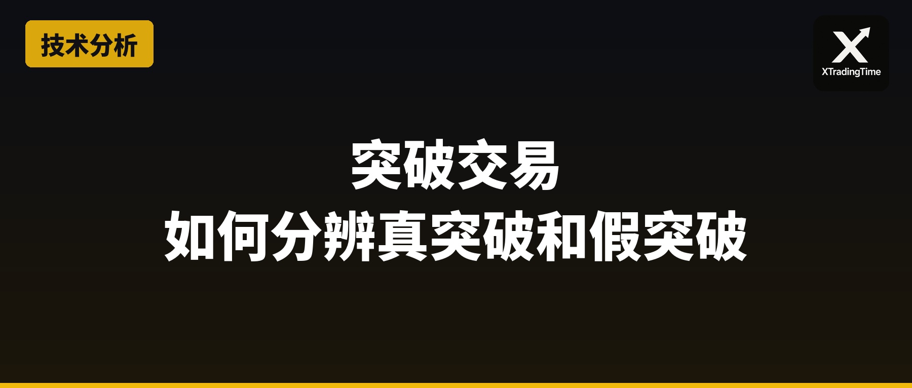 突破交易：如何分辨真突破和假突破