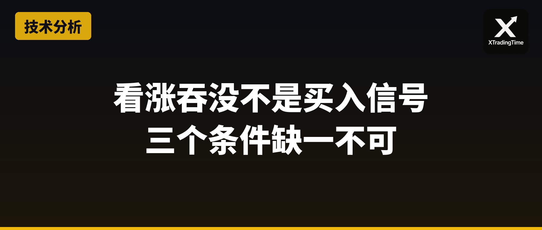 看涨吞没不是买入信号：三个条件缺一不可
