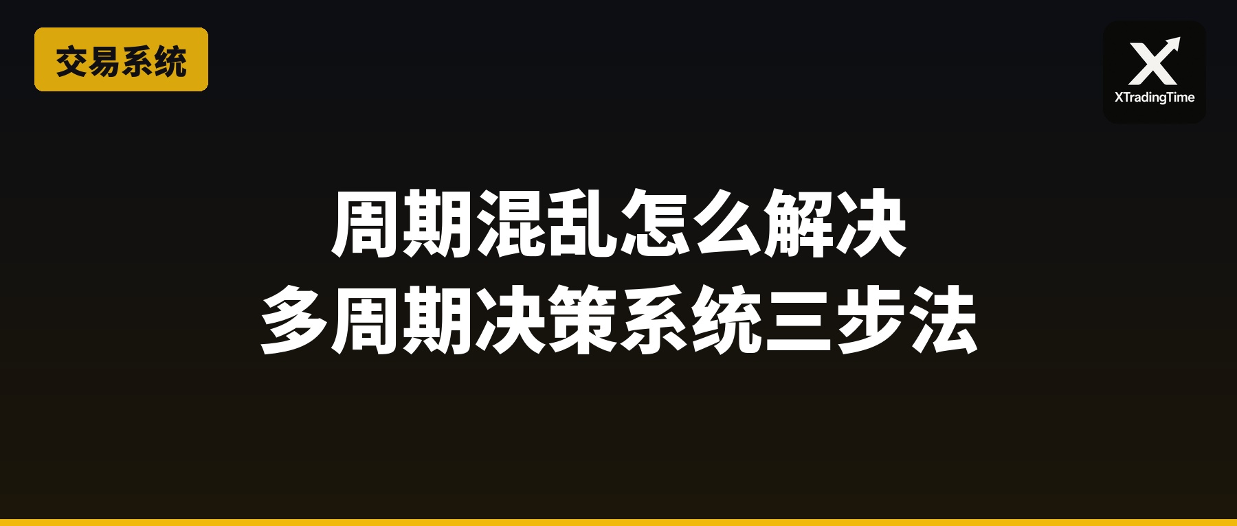 周期混乱怎么解决：多周期决策系统三步法