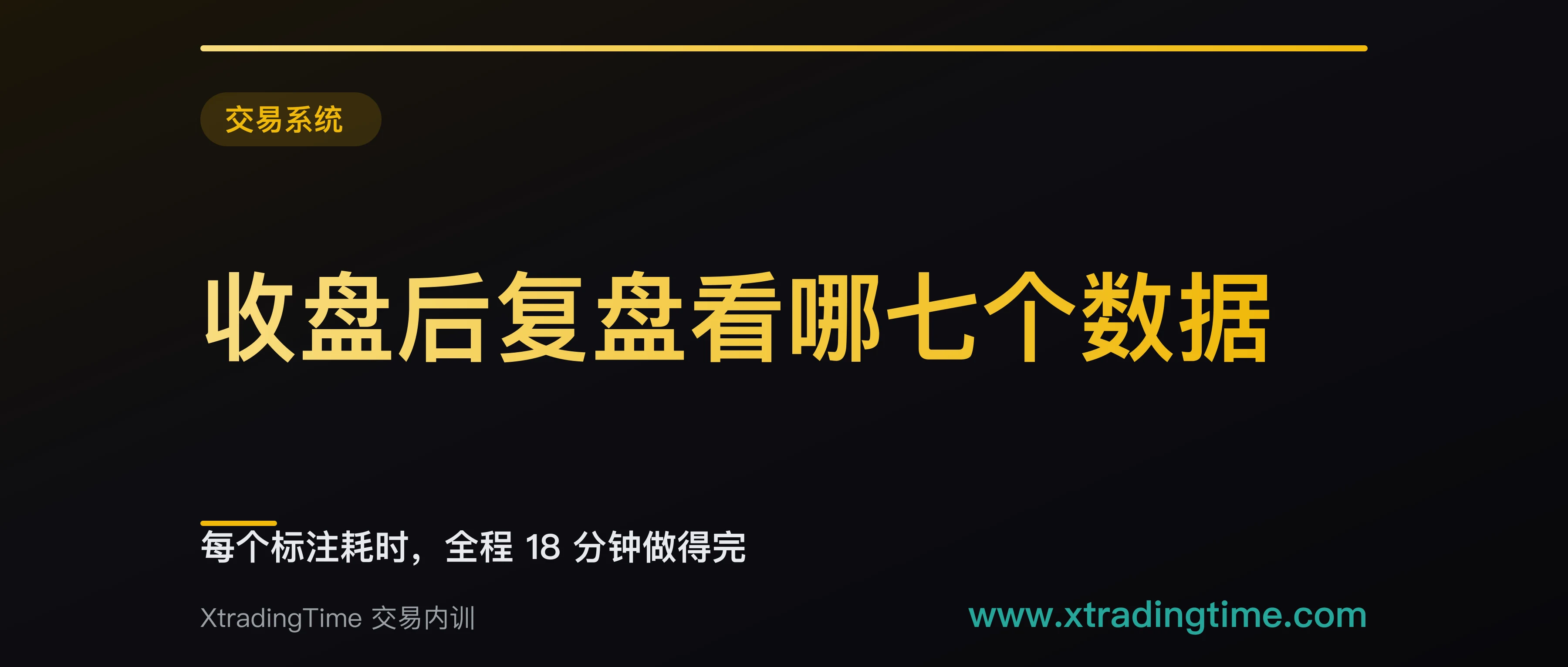 收盘后复盘看哪七个数据：每个标注耗时，全程 18 分钟做得完