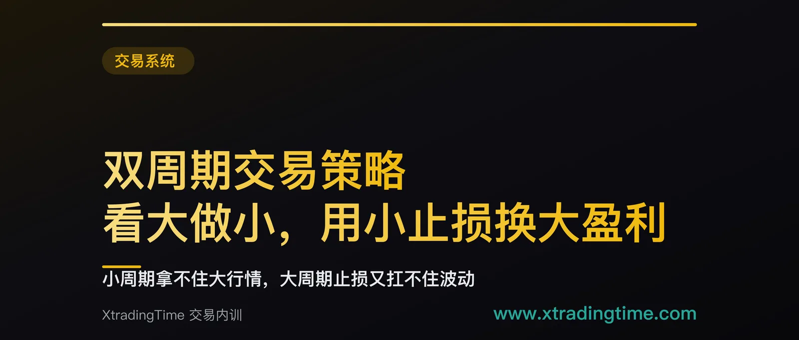 双周期交易策略：看大做小，用小止损换大盈利