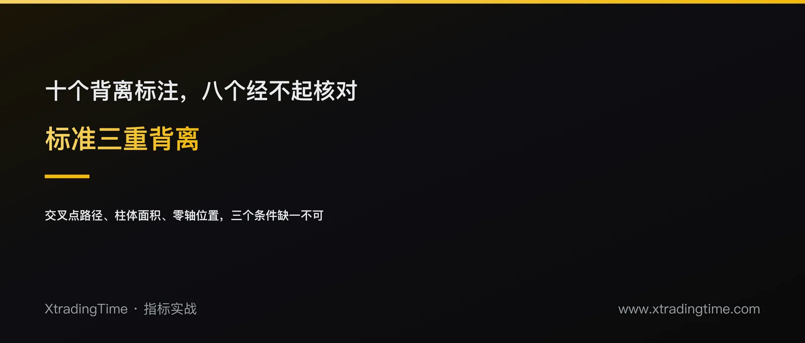 标准MACD三重背离的精确定义：为什么大多数人用的背离都不达标