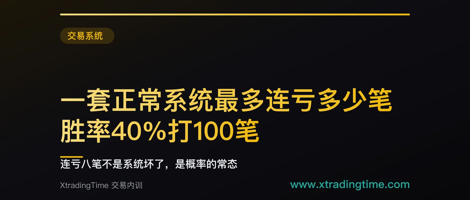 一套正常系统最多连亏多少笔：胜率40%打100笔，出现八连亏的概率是49%