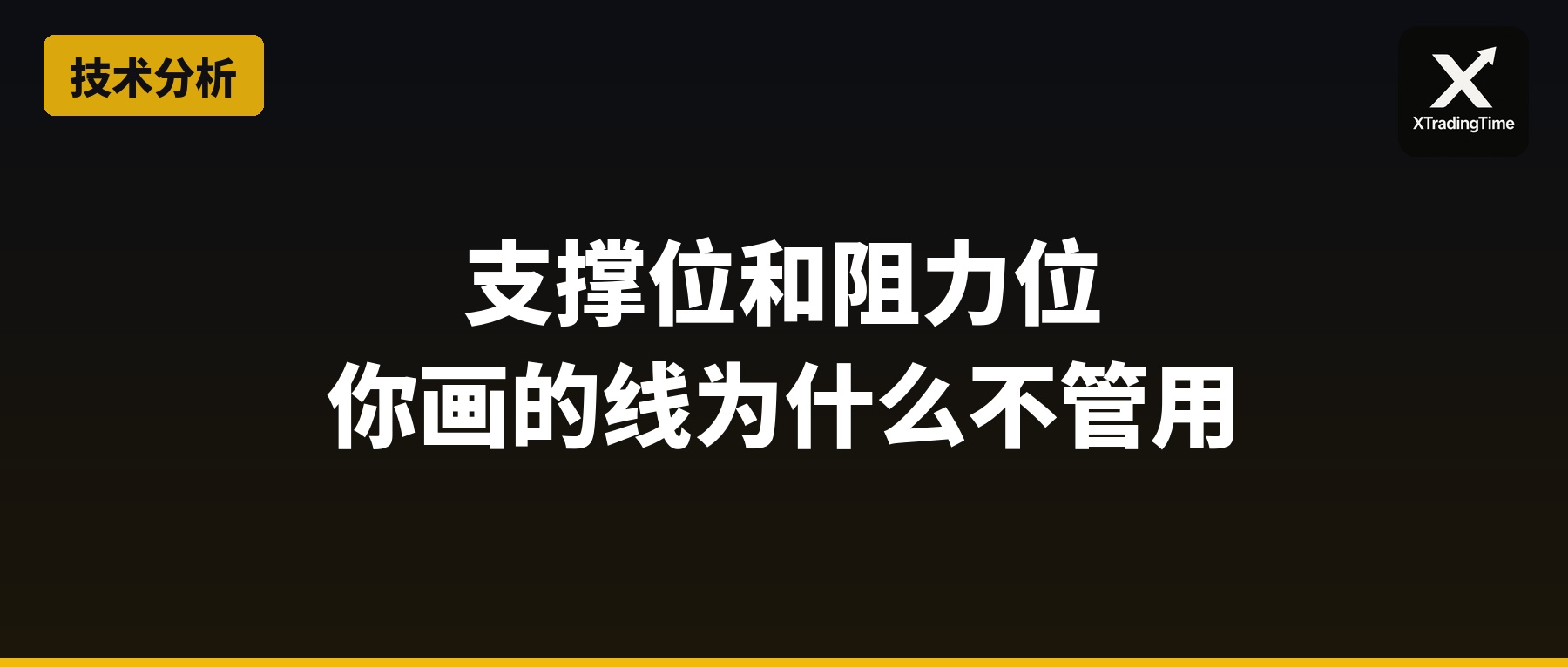 支撑位和阻力位：为什么你画的线总是不管用