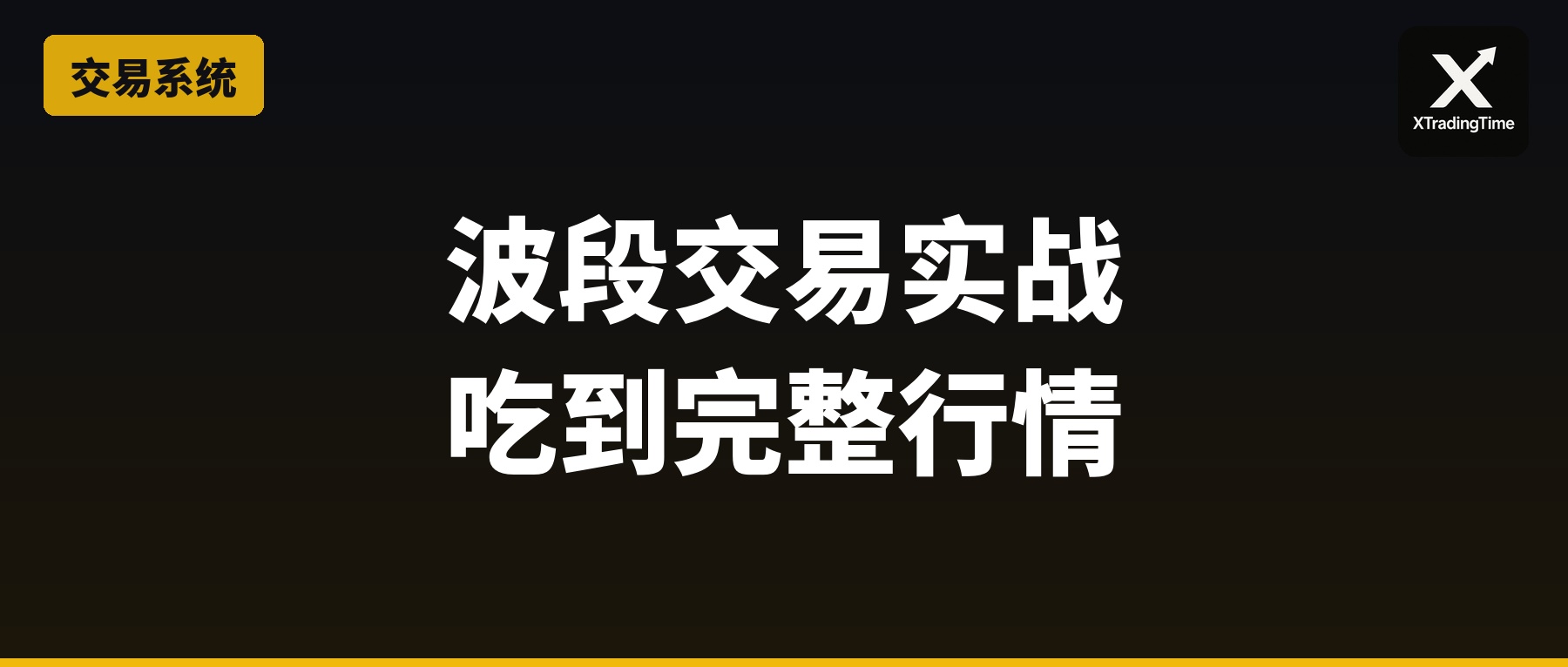波段交易实战：如何用中线波段吃到完整行情