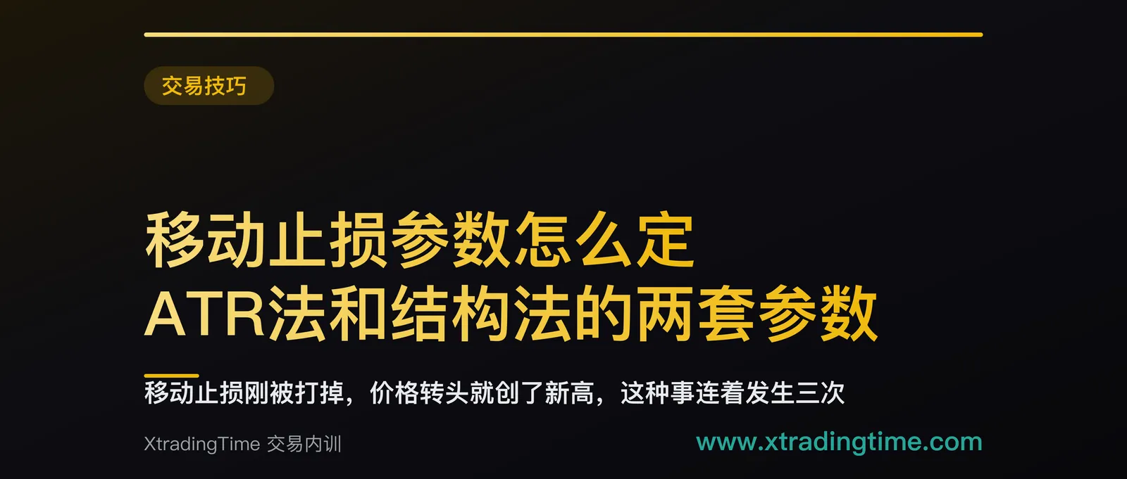 移动止损参数怎么定：ATR法和结构法的两套参数，外加一个量出来的选参方法