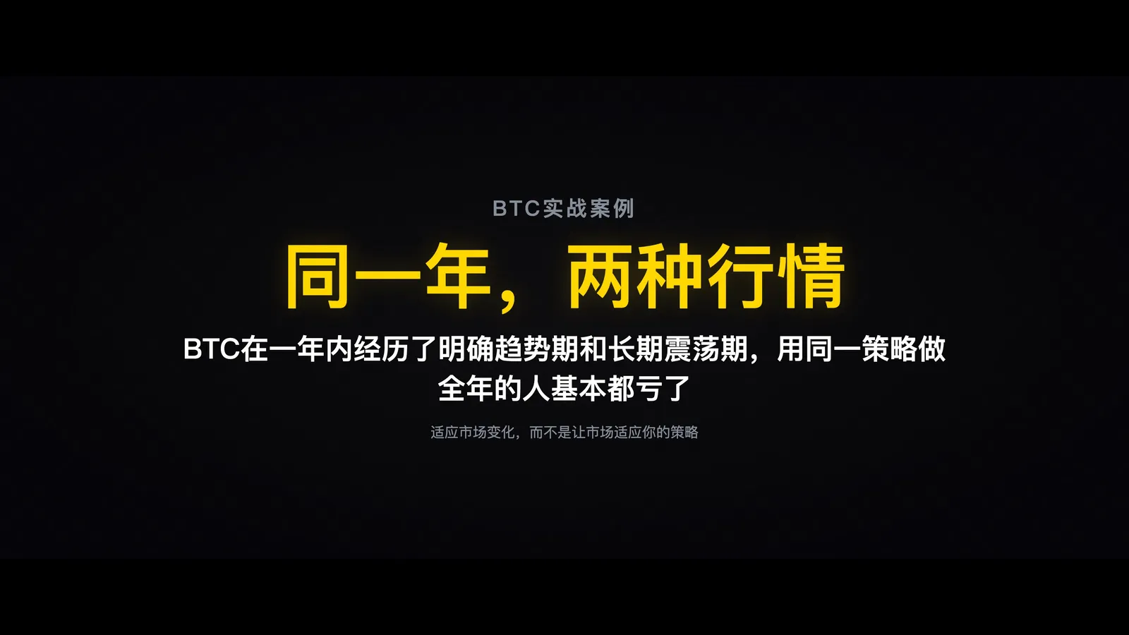 BTC多空双杀案例